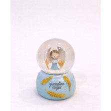 Zeflazerhediyelik Kişiye Özel Koruyucu Melek Kar Küresi – Manevi Hediyelik Biblo (Orta Boy)