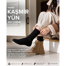Bolero Socks Bolero Kadın Kaşmir Yumuşak Yün Bot Çorabı