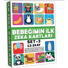 DIYTOY Eğitici Bebeğimin Ilk Zeka Kartları Set-3 - Bebekler Için Resimli Ilk Aktivite Zeka Kartı 12-24 Ay