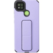 Lowell Home Ieg  Xiaomi Redmi 9c Kılıf Mega Standlı Silikon - Lila LWLRSHM-76W5