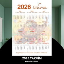 Argesco Mühendislik Takvim 2026 Premium A3 300 gr Dijital Baskı Turuncu