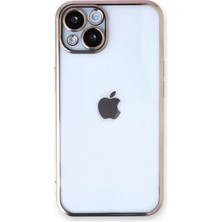 Lowell Home Ieg  iPhone 14 Plus Kılıf Razer Lensli Silikon - Gold LWLRSHM-76W5
