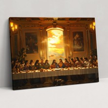 Popcas  Son Akşam Yemeği Kanvas Tablo - Leonardo Da Vinci Ev Dekorasyonu Duvar Dekorasyonu