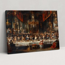 Popcas  Barok Tarzı Kanvas Tablo Ev Dekorasyonu