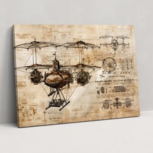 Popcas  Leonardo Da Vinci Kanvas Tablo - Duvar Sanatı Leonardo Da Vinci