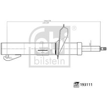 Febi Febı 193111 Amortisör Ön Sağ Ford Connect 02> 2T14 18045 AH-2T14 18045 CK-1520658