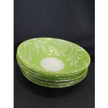 Es Dekor Tempered Coupelle Multi Usage Plen Green 16CM Cam 6'lı Kase