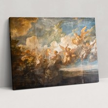 Popcas  Barok Tarzı Kanvas Tablo Ev Dekorasyonu