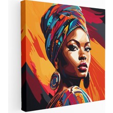 Popcas  Etnik Ikon Pop Sanat Kanvas Tablo