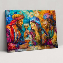 Popcas  Leonardo Da Vinci Kanvas Tablo - Tarihi Figürler Duvar Sanatı