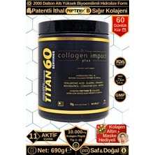 Dr. Sammy's Kolajen 10.000 Mg Tip 1-3 %100 Saf Patentli Hidrolize Sığır Kolajeni, 150MG Hyaluronik Asit, 500 Mg Vitamin C, 200 Mg Glutatyon, 25MG Resveratrol, 100 Mg Elastin, Titan 60 Diyet Takviyesi