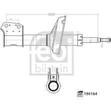 Febi Febı 194164 Ön Amortisör Sag-Sol Renault Kangoo 97> Gazlı 8200675687-7700314022-7700314023