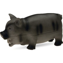 Karlie Sptrns Karlıe Lateks Domuz Figürlü Sesli Oyuncak Siyah (22X10X1)