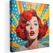 Popcas  Patlamalar ve Gizli Cihazlarla Renkli Aksiyon Sahnesi - Kanvas Tablo