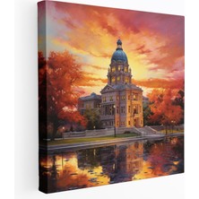 Popcas  Adalet Sarayı Huzuru Kanvas Tablo - Hukuk Kanvas Tablo Kanvas Kanvas Duvar Sanatı