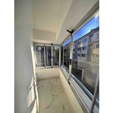 Mücevher Yapı Cam Balkon Kanat 8mm Alüminyum Kol Profil Aparatı Eloksal Renk. (Açıklamayı Okuyarak Ölçünüzü Belirtiniz)