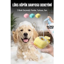 Lowell Home Şampuan Hazneli Kedi Köpek Yıkama Fırçası - Silikon Masaj Tarağı ve Evcil Hayvan Banyo Apara