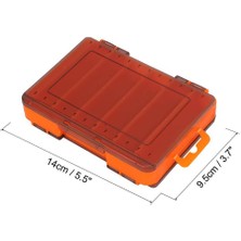 Shufa Lure Box Çift Taraflı LRF Yem Kutusu 85mm - Turuncu
