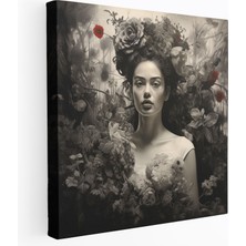 Popcas  Frida Kahlo Kanvas Tablo - Duvar Sanatı ve Dekorasyonu Büyüme