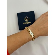 Luseda VIP Zirkon Taş Detaylı Gurmet 19 CM Bileklik