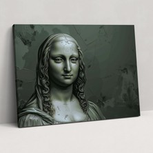 Popcas  Leonardo Da Vinci Mona Lisa Kanvas Tablo - Ev Dekorasyonu Için Leonardo Da Vinci Portresi