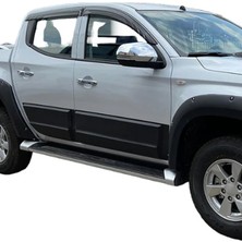 Aftermarket Mitsubishi L200 2015+ Kapı Koruma Seti Mat Siyah 4 Parça