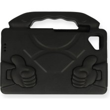 Lowell Home Ieg  Lenovo Tab M10 TB328FU Kılıf Like Stantlı Tablet Silikon - Siyah LWLRSHM-76W5