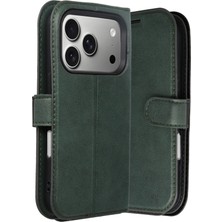 Lowell Home Ieg  Apple iPhone 17 Pro Trend S Plus Kapaklı Kılıf - Yeşil LWLRSHM-76W5