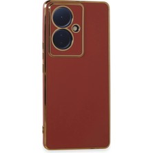 Lowell Home Ieg  Vivo V29 Lite Kılıf Volet Silikon - Kırmızı LWLRSHM-76W5