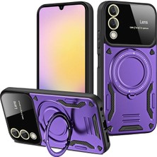 Lowell Home Ieg  Samsung Galaxy S25 Edge Kılıf Joy Lens Standlı Kapak - Mor LWLRSHM-76W5