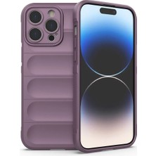 Lowell Home Ieg  iPhone 15 Pro Kılıf Optimum Silikon - Mor LWLRSHM-76W5