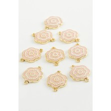 Lowell Home Ieg Çiçek Çift Kulplu Mineli Bileklik ve Kolye Ucu Aparatı 1 Adet LWLBJT-RSIEG327