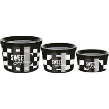 Lowell Home Ieg Saklama Kabı 3 Boy Iç Içe Geçmeli Kolay Saklanır Yer Tutmaz- (360-800-1400ML) LWLRSY-435R