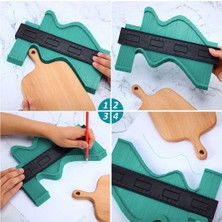 Lowell Home Ieg Çok Fonksiyonlu Plastik Kontur Ölçüm Cihazı Ahşap Fayans Şekillendirme Kalıbı- 12 cm (4