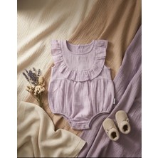 Greenmoon Çift Kat Müslin Kumaş Bebek Tulum