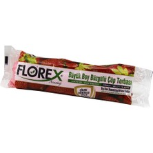 Lowell Home Ieg 250 Adet FLOREX-502 Çilek Kokulu  Büzgülü  Büyük  10PCS 65X70CM Çöp Torbası  25X10=250