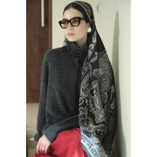 Jolamier Siyah Valeris Yün Ipek Şal