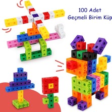 Nihal Süeda Number Blocks Eğitici Geçmeli Birim Küpler (2X2X2 Cm) Snap Cubes 100 Parça