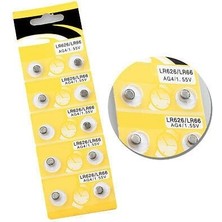 Lowell Home Ieg Saat Pili - Düğme Pil 10LU Paket LR626-LR66 AG4-1.55V LWLRSY-435RSIEG