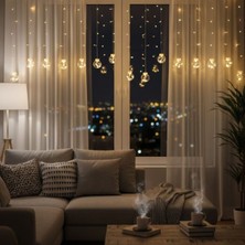 By Nevser 10 Sarkıtlı Kumandalı Dekoratif Top Içi Mini Toplu LED Günışığı Rengi Dekoratif Aydınlatma