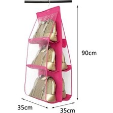 Lowell Home Ieg 6 Gözlü Pratik Dolap Içi Çanta Askılığı/organizer (Pembe) LWLRSY-435RSIEG