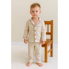 Greenmoon Çift Kat Organik Müslin Çocuk Pijama Takımı