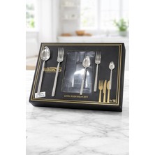 Rollers 60 Parça Çatal Kaşık Bıçak Seti – Paslanmaz Çelik Yemek Takımı – 12 Kişilik Çatal Kaşık Seti – Şık Sofra Seti