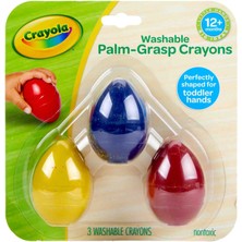 Crayola 3'lü Palm Graps Crayons/ 1 Yaş ve üzeri Bebekler için özel Nontoixc Pastel Boya Orijinal Amerikan