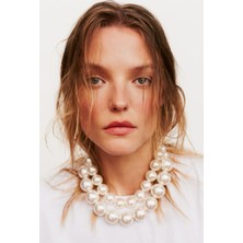 Ravinity Iri Inci Boncuklu 2 Kolye, Büyük Incili Kolye