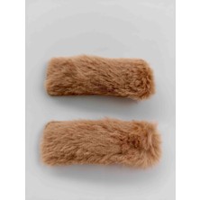 Peluş Çıt Çıt Toka Kahve Rengi Ikili