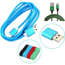 Lowell Home Ieg 1.5 Metrelik Örgü Şeklinde Apple Iphone Ipad Data Şarj Kablosu (4887) LWLRSHM-324FTY4