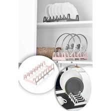 Lowell Home Ieg Tencere Kapağı Organizeri - 6 Bölmeli Tencere Kapak Rafı LWLRSY-435RSIEG