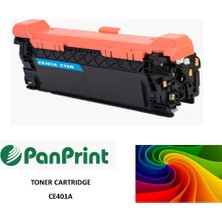 PanPrint Hp Laserjet Enterprise 500 Color Mfp M575F Mavi Muadil Toner (CE401A)