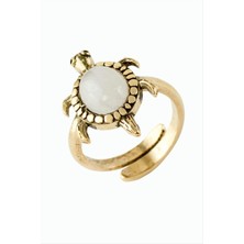 Lowell Home Ieg Kaplumbağa Doğaltaşlı Otantik Yüzük LWLBJT-RSIEG327